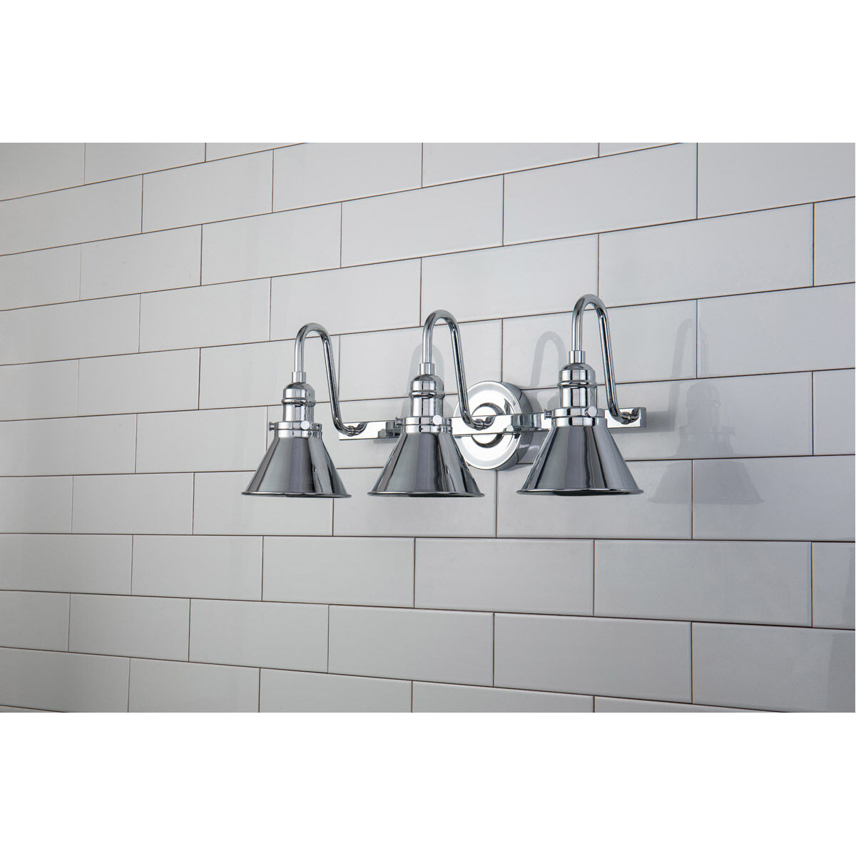 Provence 3 Light 24 inch PC Bath Light Wall Light in Polished Chrome